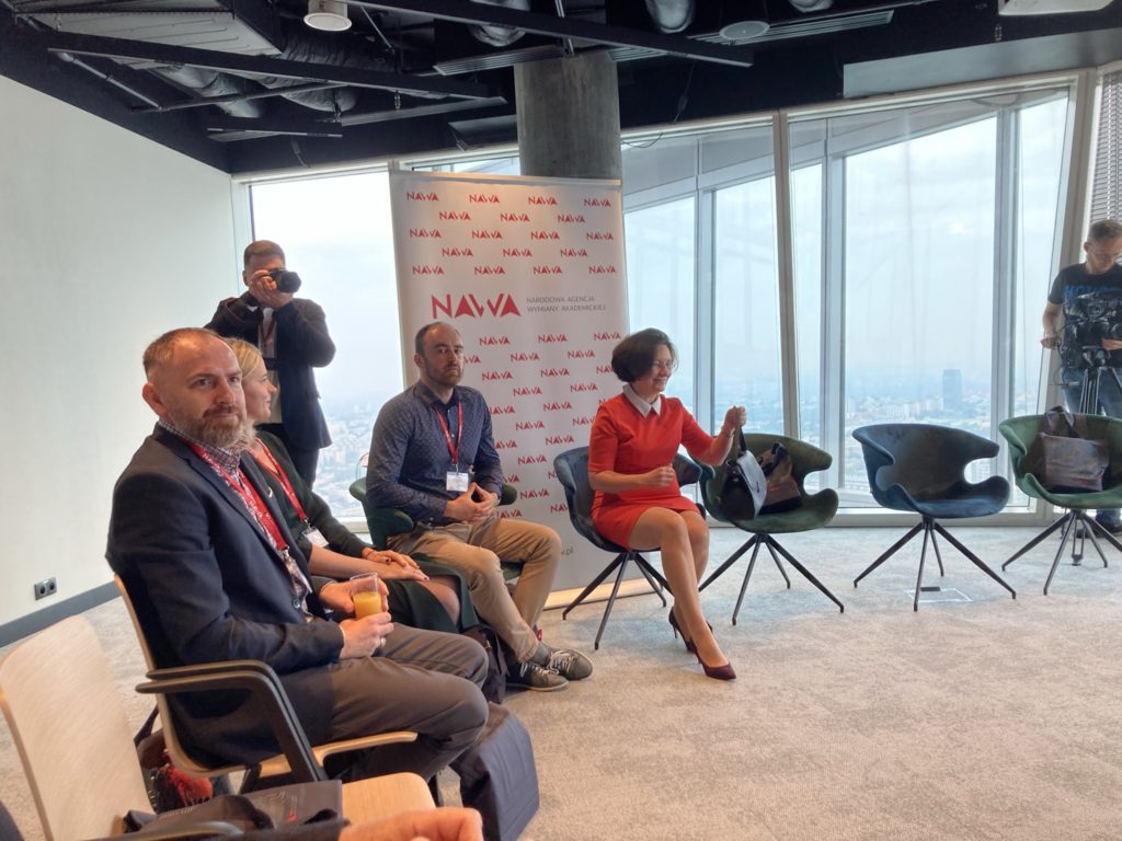 Łukasz Bratasz at the meeting of the Polish Returns winners